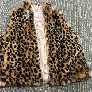 Crewcuts Animal Print Faux Fur Vest